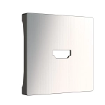 Накладка для розетки HDMI (никель рифленый глянцевый) WL02-HDMI-CP