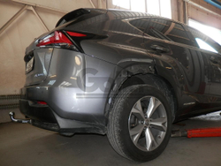 Фаркоп оцинкованный Galia L027C для LEXUS NX 300H, NX 300 2014-(паспорт и сертификат в комплекте)(без электрики)