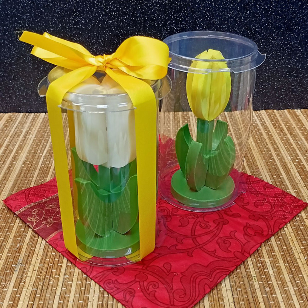 Тубус для шоколадных шаров и бомбочек 70х135 мм - ПЭТ