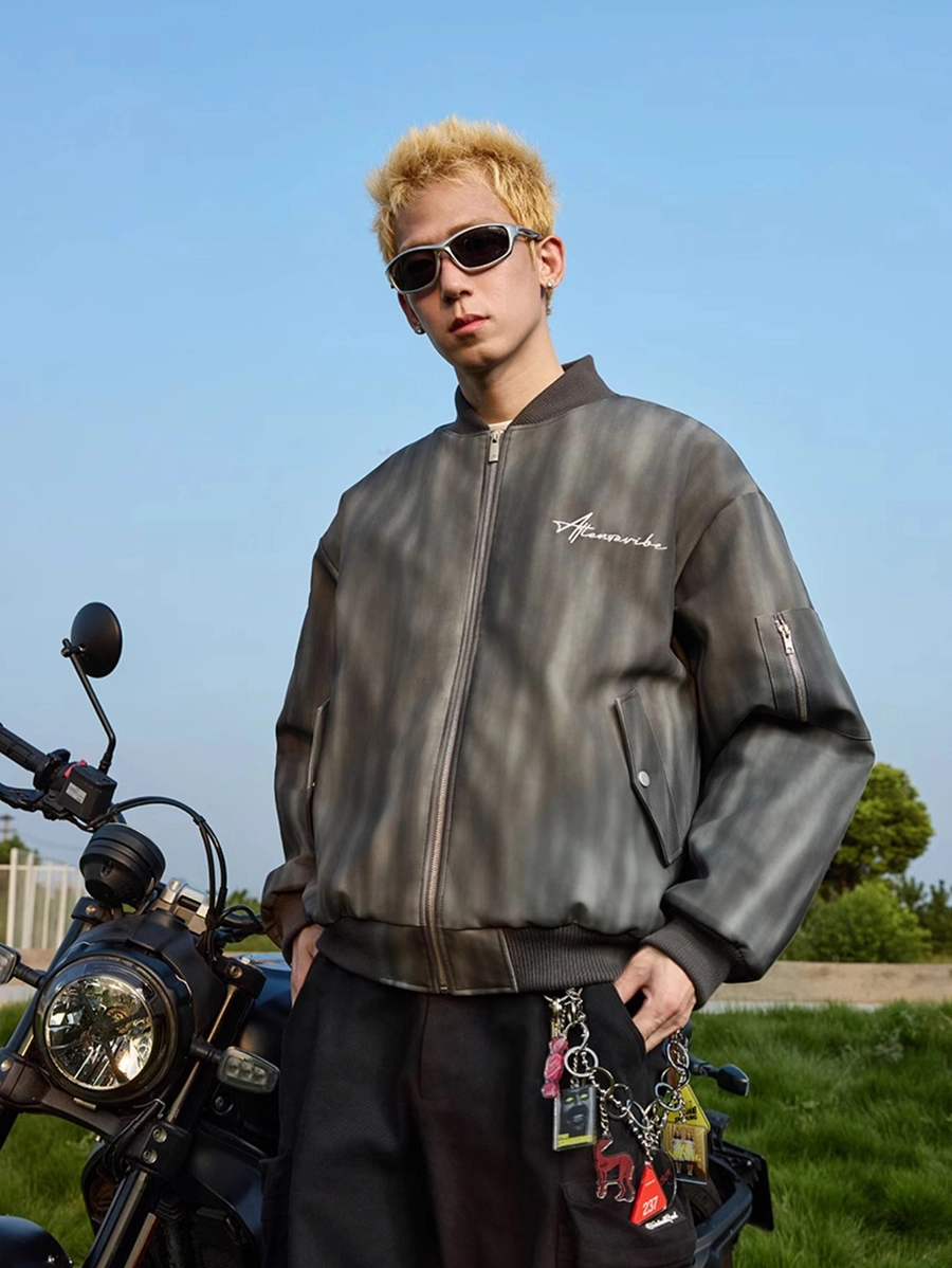 Бомбер HARSHandCRUEL "Color Diffusion" MA-1 Bomber Jacket