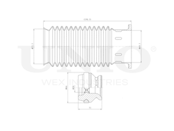 Комплект пыльник и отбойник UNIO DUC-50018