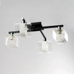 Citilux Вирта CL139145 Люстра потолочная Чёрная Матовая