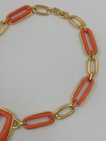 Колье с оранжевым пластиком Givenchy