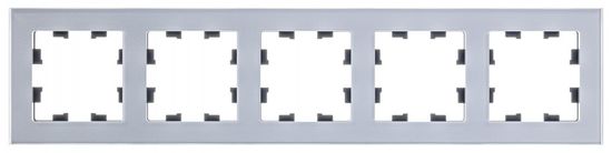 Рамка 5-м AtlasDesign Nature органич. стекло алюм. SE ATN320305