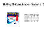 Вертлюг "Волжанка" Rolling B-Combination Swivel 110 # 4x5 тест 32кг (10шт/уп) по 5 упаковок