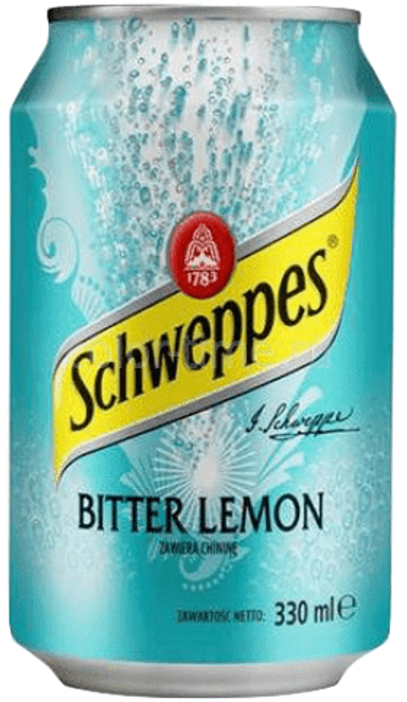 Газированный напиток Швепс Биттер Лемон / Schweppes Bitter Lemon 0.33 - банка