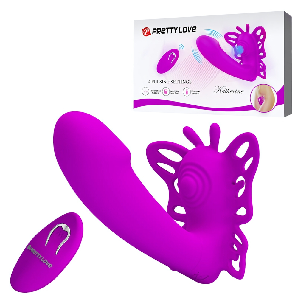 Вибратор с клиторальной и вагинальной стимуляциями Pretty Love BI-014849W