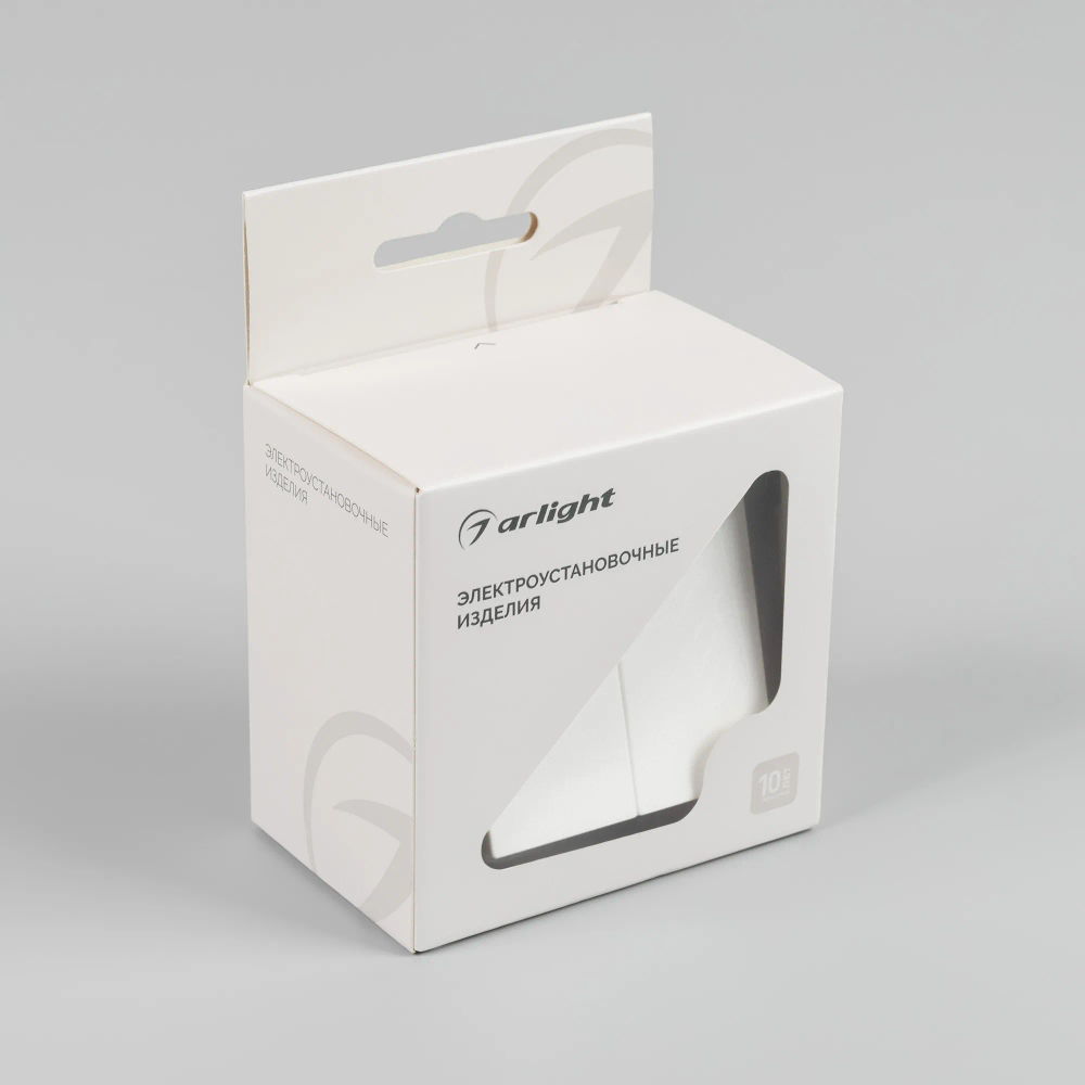 Механизм выключателя двухклавишный самовозвратный SWT-MKR2-PL-WH-V (250V, 10A) (Arlight, -) 049883