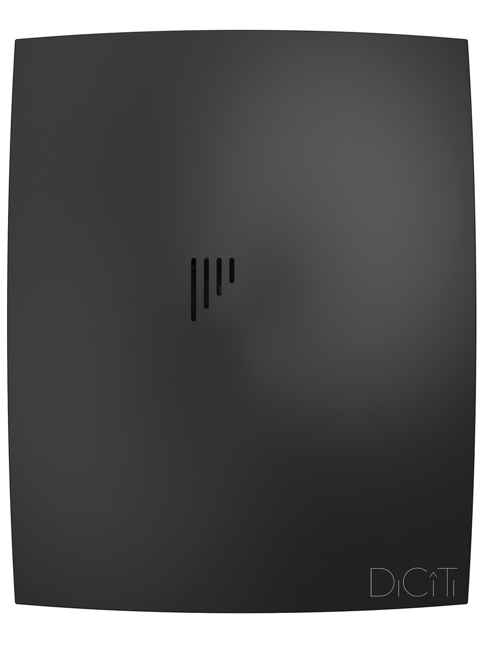 Вентилятор накладной BREEZE D125 обр.клапан Matt black DICITI