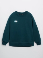 Костюм для девочки, свитшот и леггинсы, зеленый