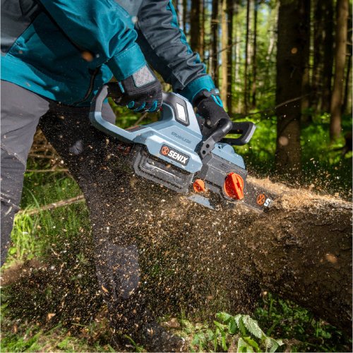 Пила цепная аккумуляторная SENIX CSX6-M1-EU, X6 60V, 1акб и зу
