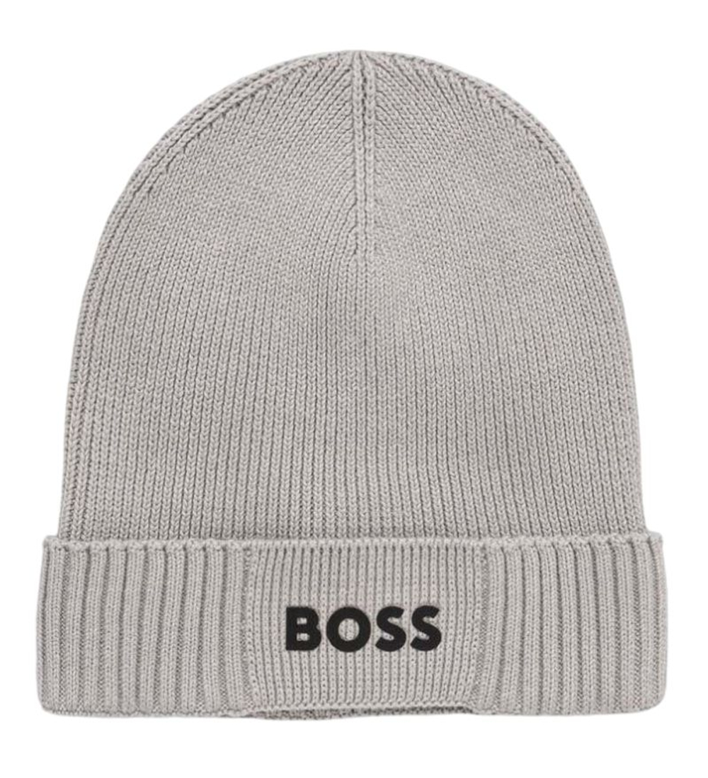Шапка зимняя BOSS Logo-Detail Beanie