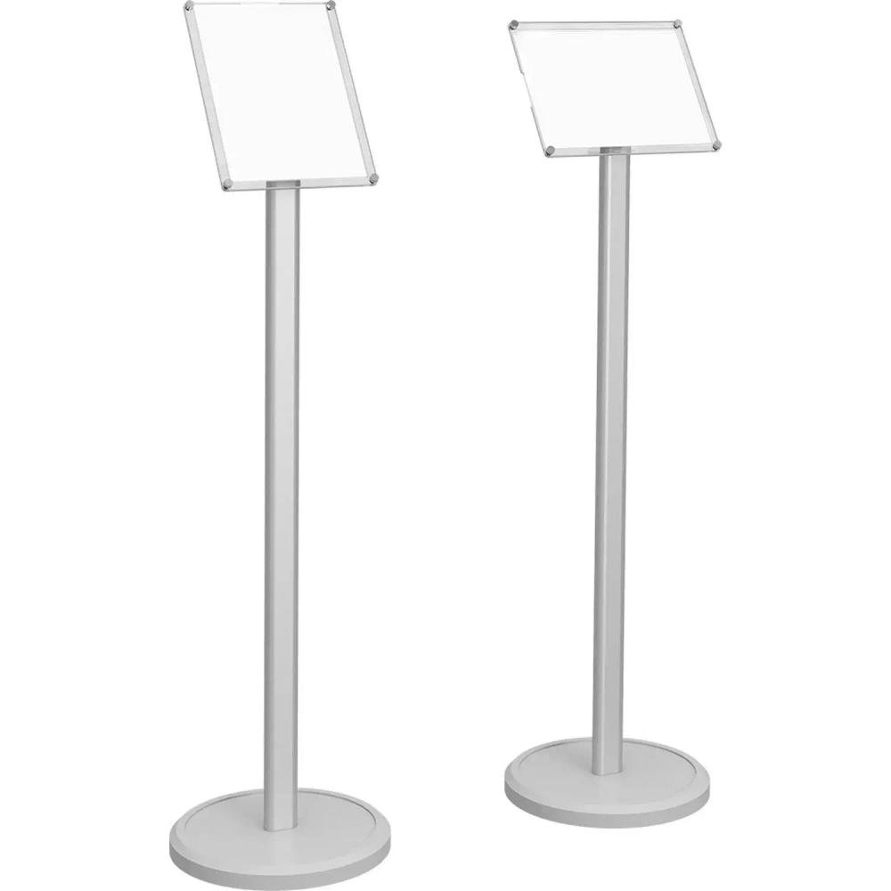 Стойка информационная напольная Attache с акриловой рамкой А4 серая