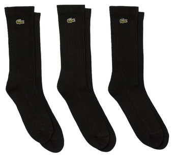 Теннисные носки Lacoste SPORT High-Cut Cotton 3P - черный