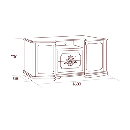 Floriana (Miass-Mebel) орех Тумба малая