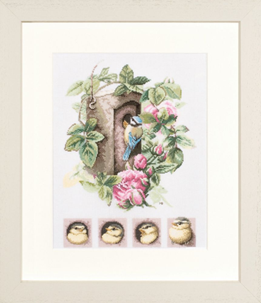 Набор для вышивания Lanarte &quot;Birdhouse with roses&quot;
