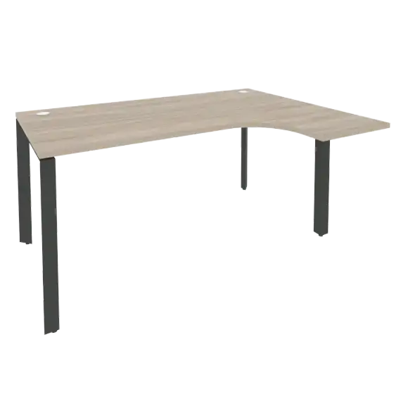 Onix Стол эргономичный правый на П-образном м/к O.MP-SA-4 (R) 1580*1180*750 (800/460)