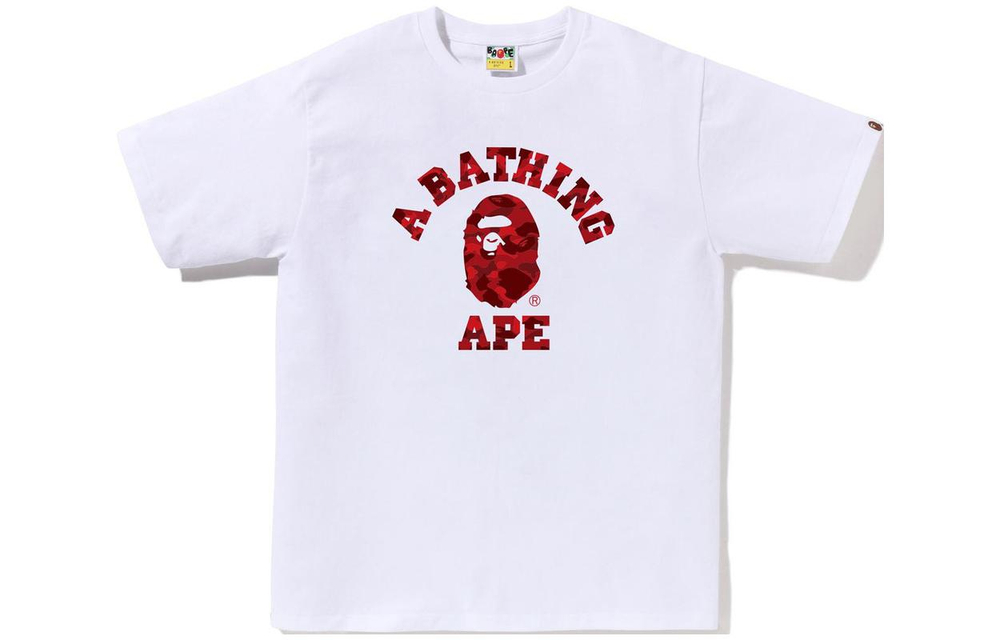 A Bathing Ape Color Camo College Tee Ss24