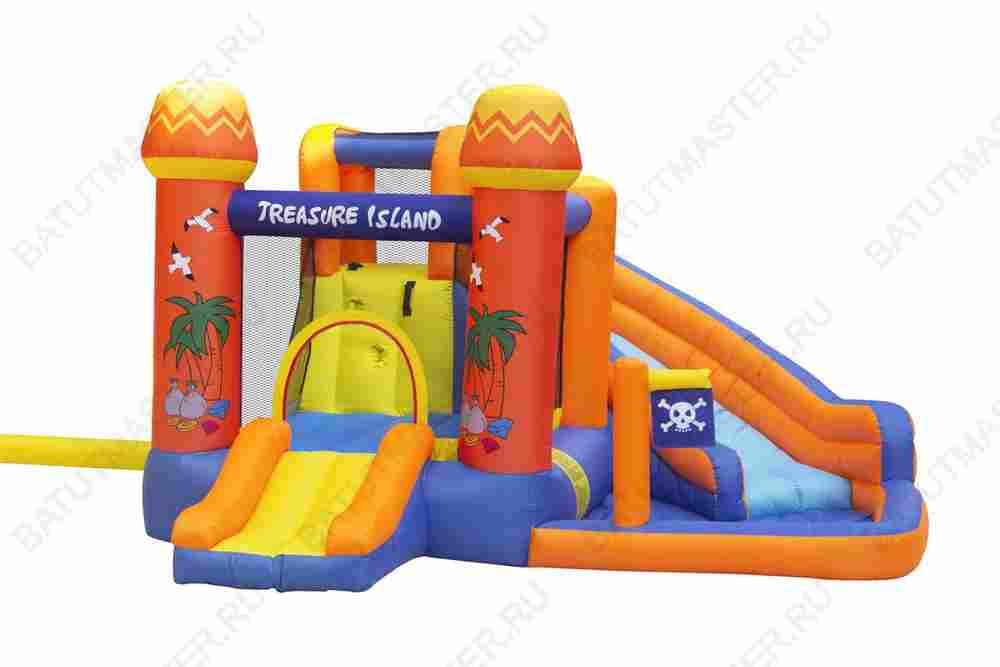 Батут для дачи, распродажа "Пляж" 3,85*2,93*1,98 м