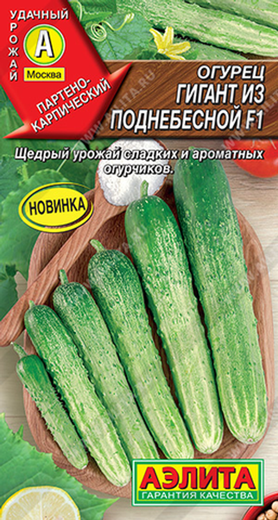 Огурец Гигант из поднебесной F1,     10 сем
