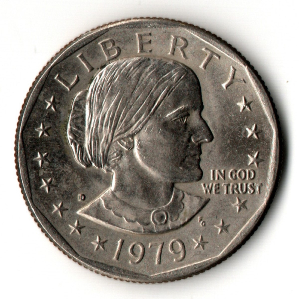 1 доллар США 1979 года. Сьюзен Энтони.