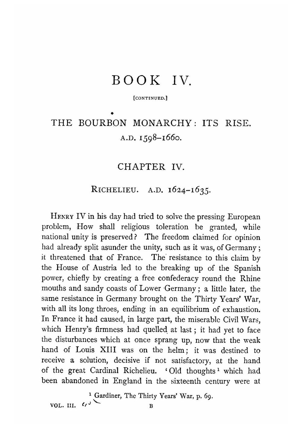A History of France: 1624-1792. Volume 3 | George William Kitchin