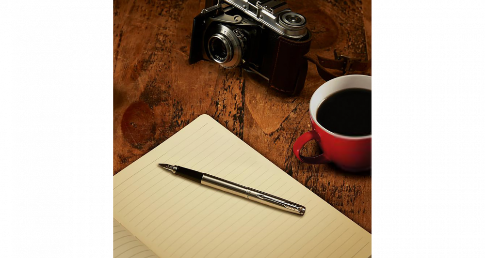 Перьевая ручка Parker Jotter Stainless Steel CT, Mblue