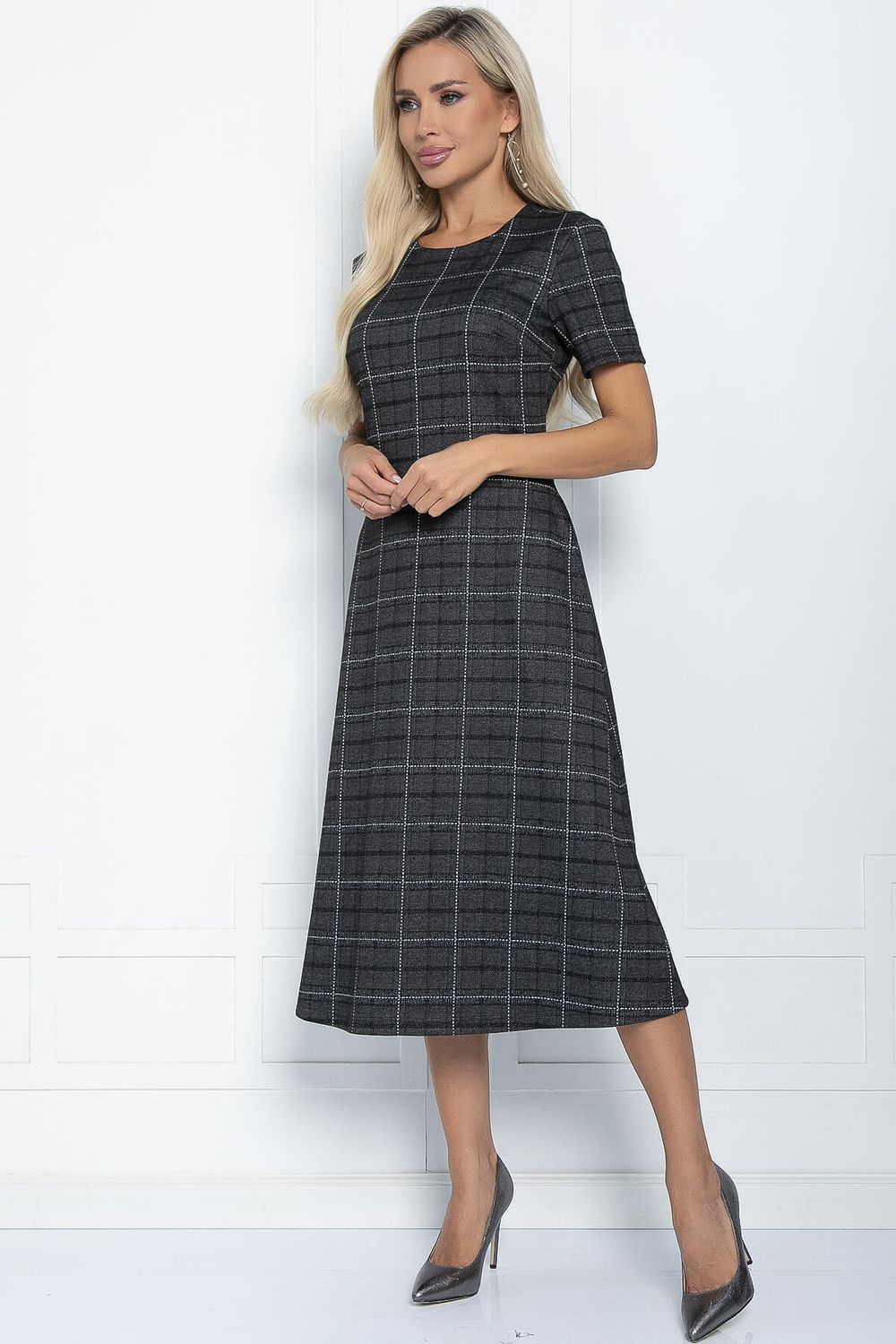 Платье Кокетливая (серое) П11279 LT Collection (Акция)