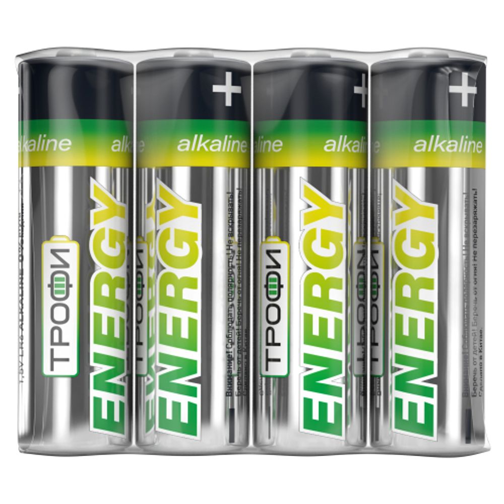 Батарейки Трофи LR6-4S ENERGY Alkaline | Батарейки Щелочные (Алкалиновые)