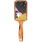 Расческа массажная зеркальная «Animals», принт девушки, микс 4 цвета, 7*23.5см, (блистер Ultramarine)