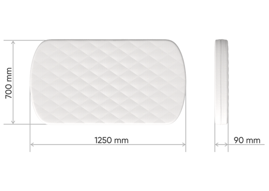 Матрас для кроватки Classic кокос/форплит/латекс 9 см