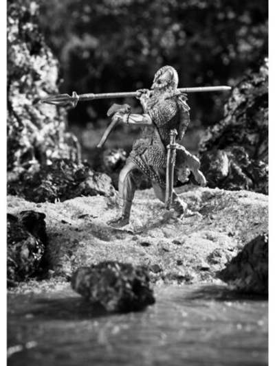 Оловянный солдатик Викинг с копьем