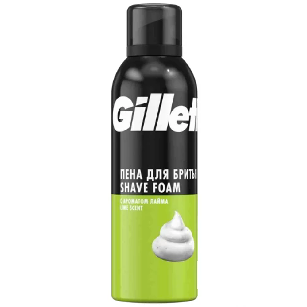 Gillette Lemon Lime Пена для бритья  200 мл