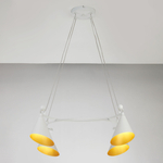 757046 Люстра CONE GW 4х6W(led) G9 БЕЛЫЙ/ЗОЛОТО