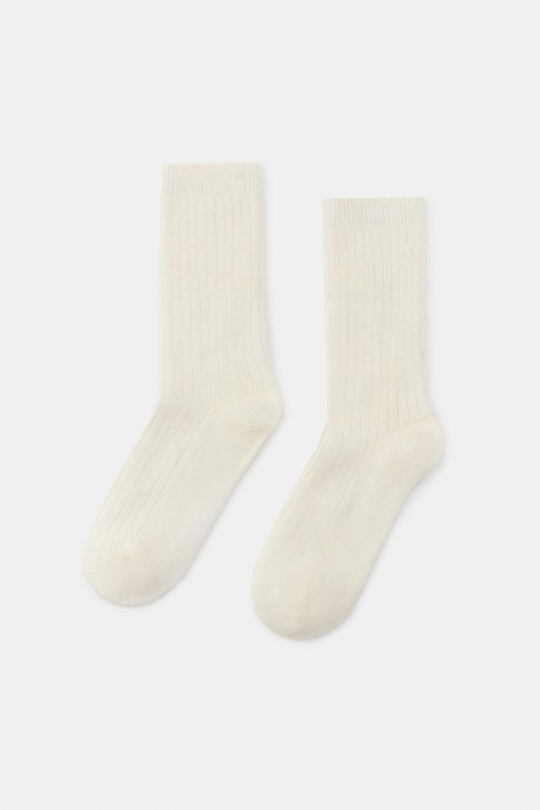 ZARA НОСКИ ИЗ ШЕРСТИ, ЭКРЮ