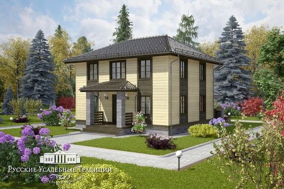 Проект двухэтажного дома &quot;Марсель&quot; 147 кв.м. с открытой террасой