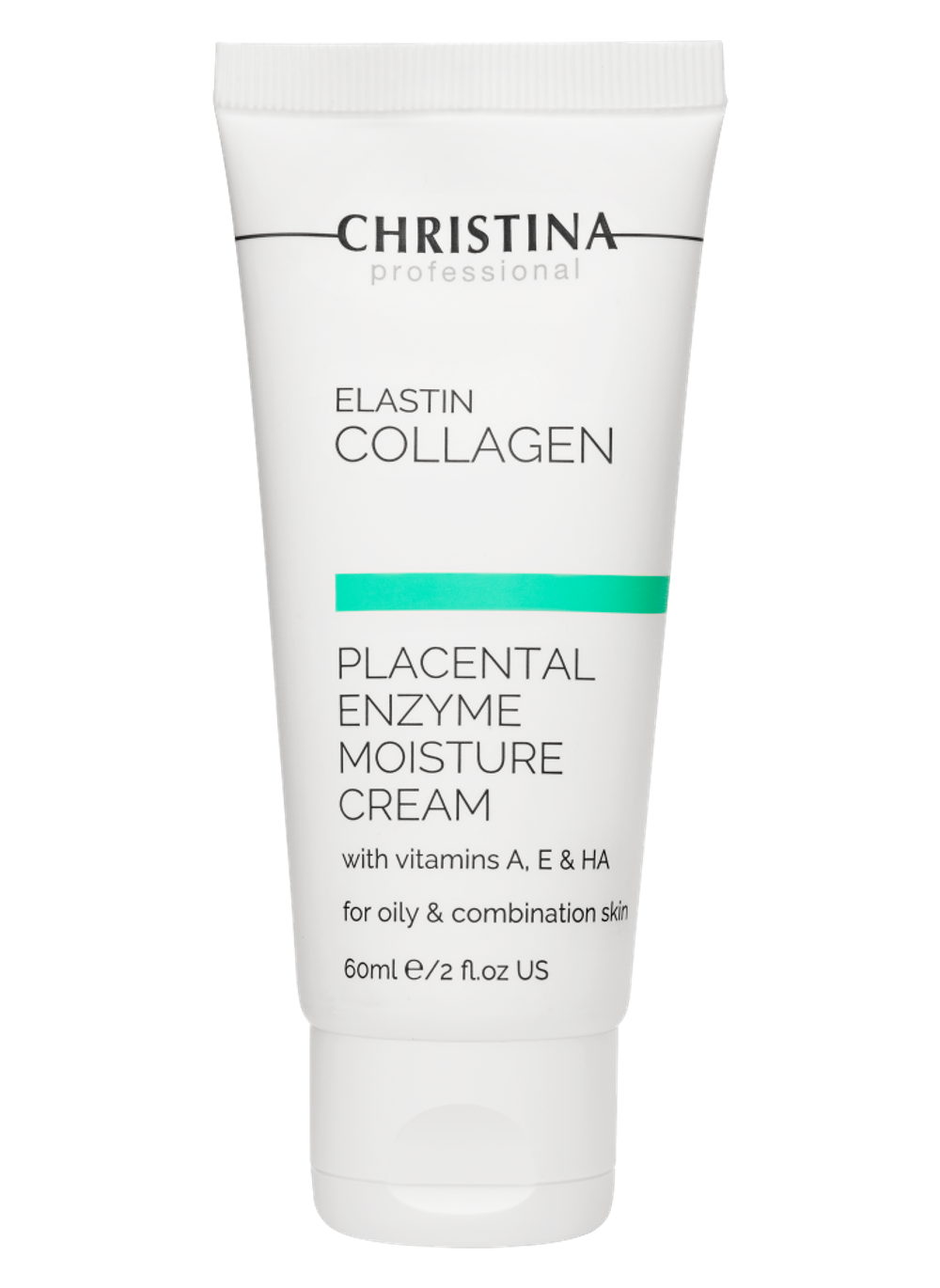 CHRISTINA ElastinCollagen Placental Enzyme Moisture Cream with Vitamins A, E & HA for oily and combination skin