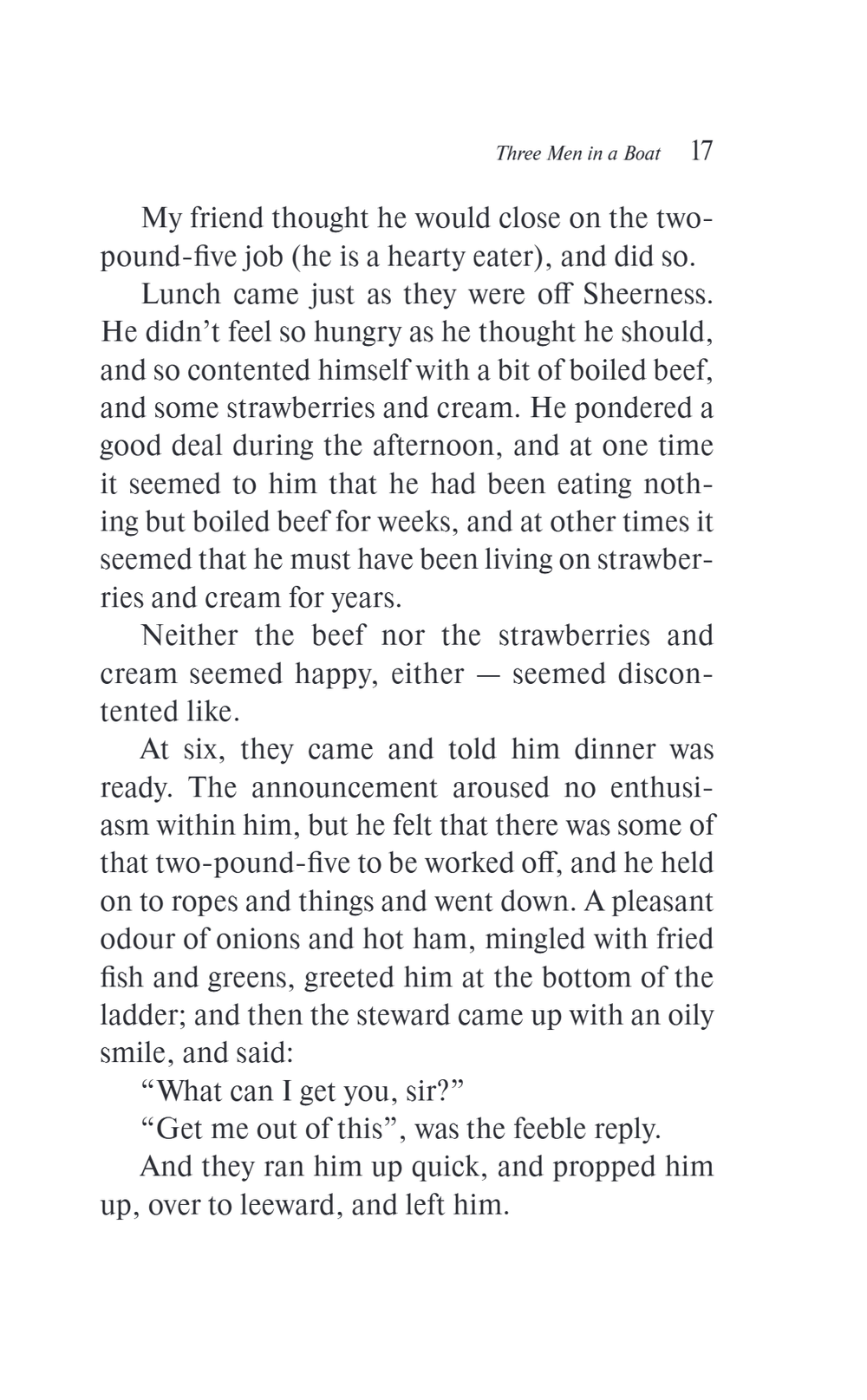 Three Men in a Boat (To Say Nothing of the Dog)