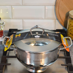 Кастрюля 1,6л нерж, 3-х слойное капсулированное дно, индукция, НМ 5318