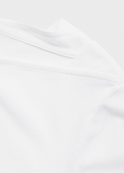 Хлопковый лонгслив с вырезом-лодочкой