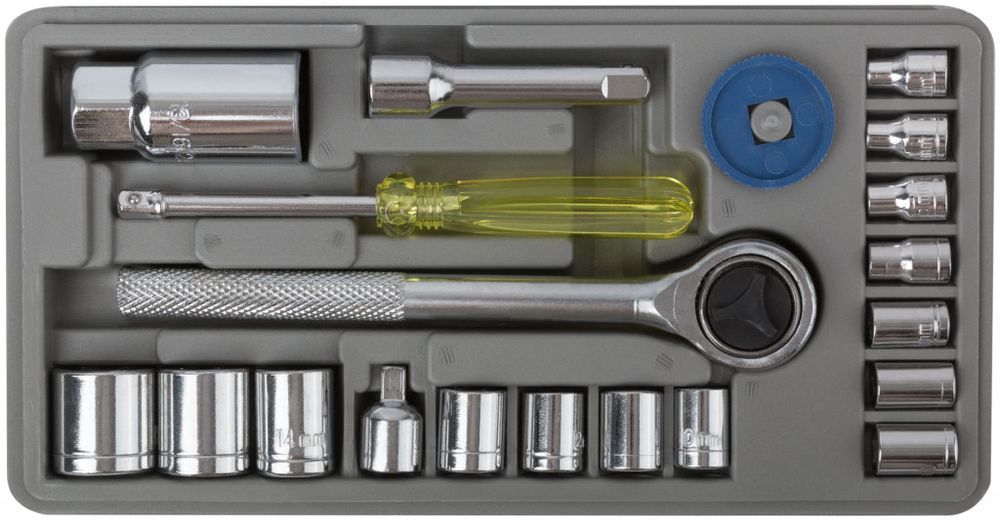 65020 Набор торцевых головок 20 шт. 3/8" КУРС