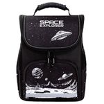 Ранец ПИФАГОР BASIC, 1 отделение, 3 кармана, эргономичная спинка, "Space invader", 35х28х18 см, 273140
