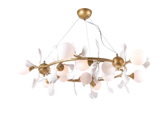2661A/12 SPRAY PAINT BRASS+WHITE (1) Люстра NW