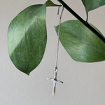 моно-серьга длинная cross