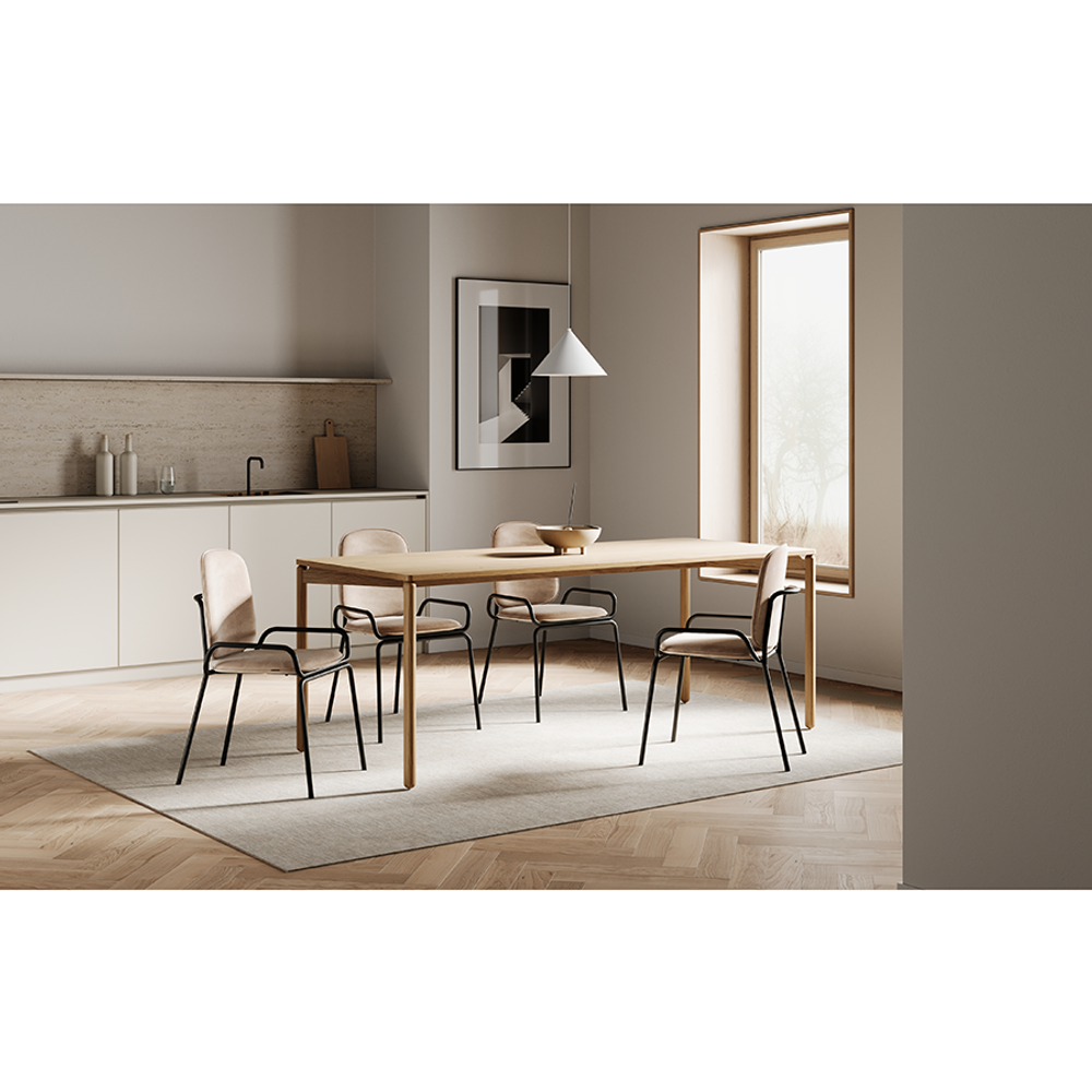 Стул Ror, 2 Frame, велюр, черный/бежевый