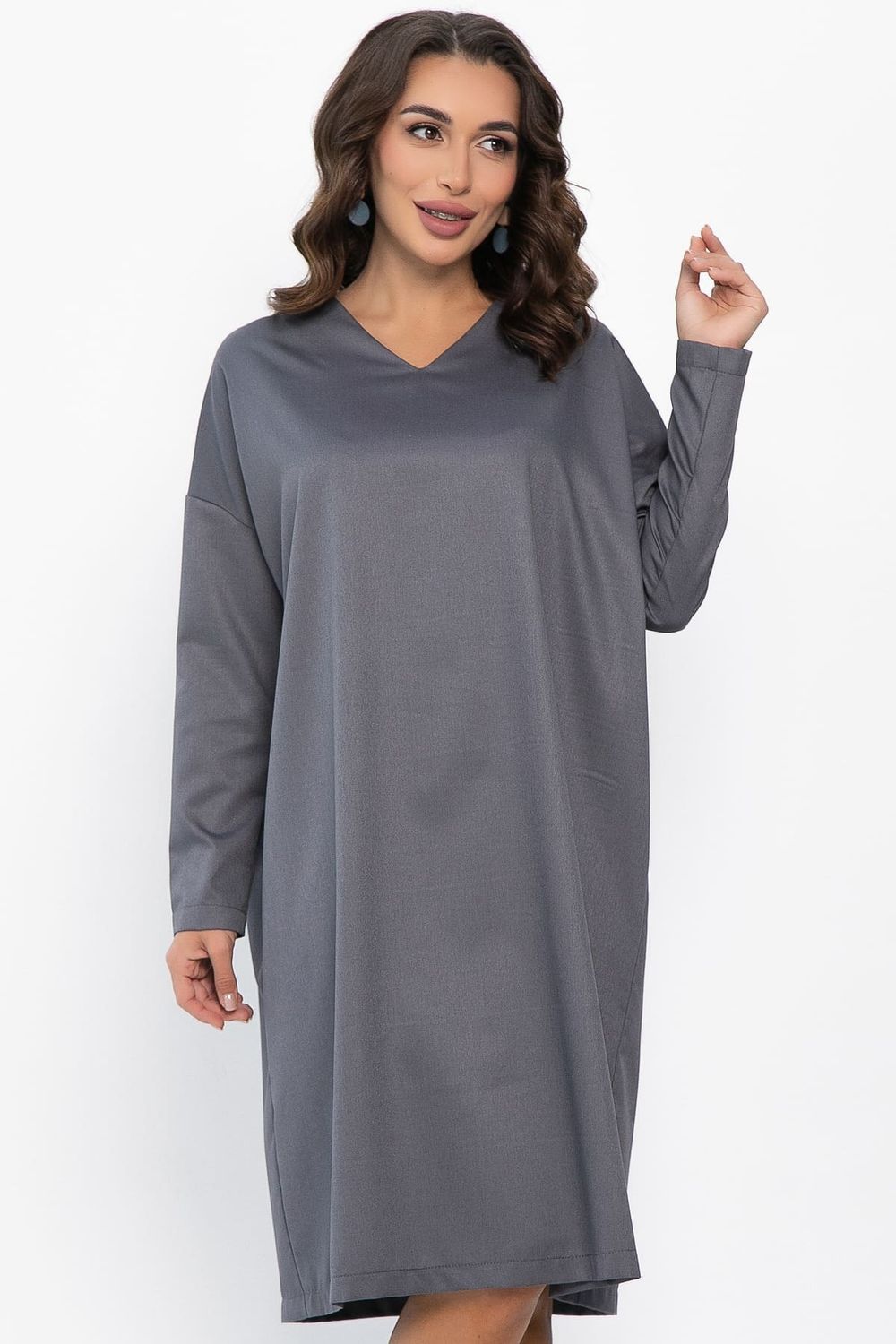 Платье Хюгге (темно-серое) П14121-25М LT Collection (Акция)