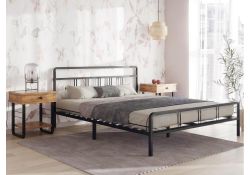 Двуспальная кровать Рейк 160х200 черная