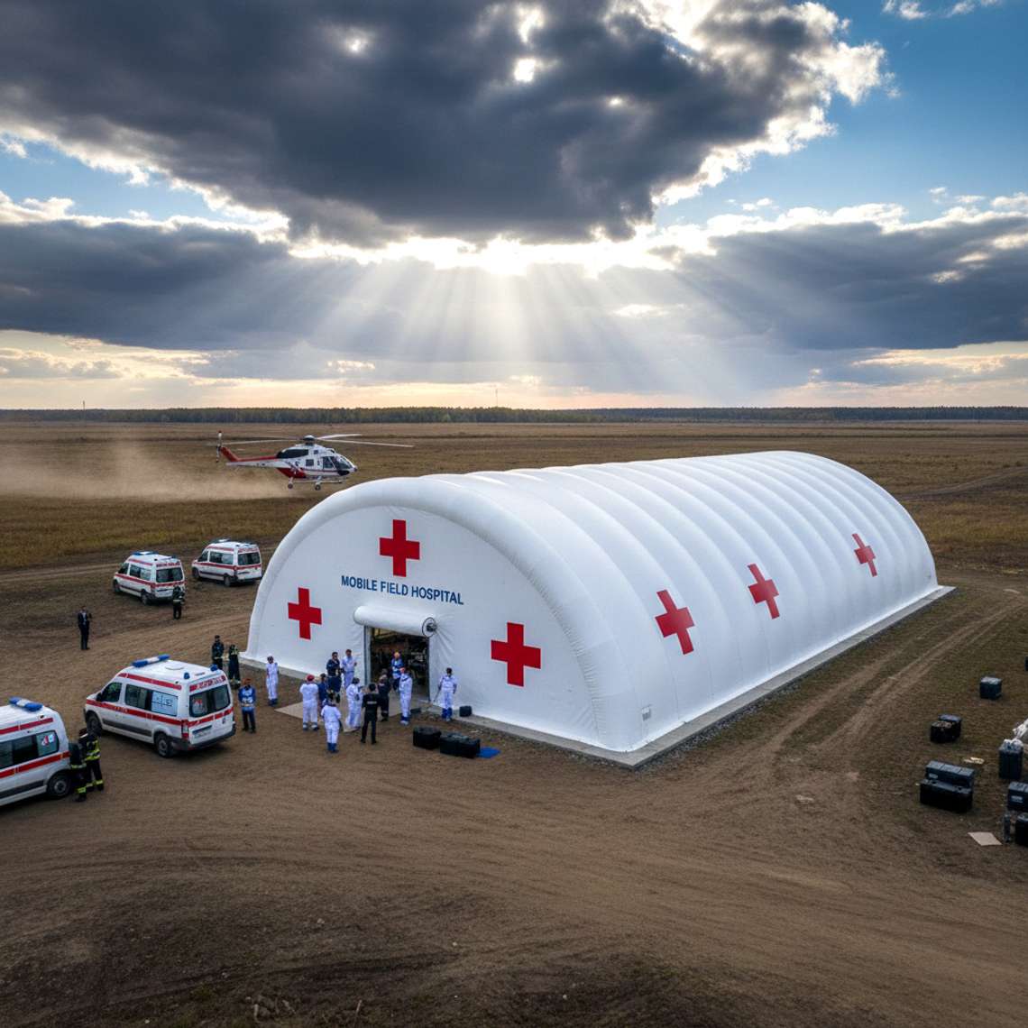 Пневмокаркасные мобильные госпитали: современный стандарт медицины в полевых условиях