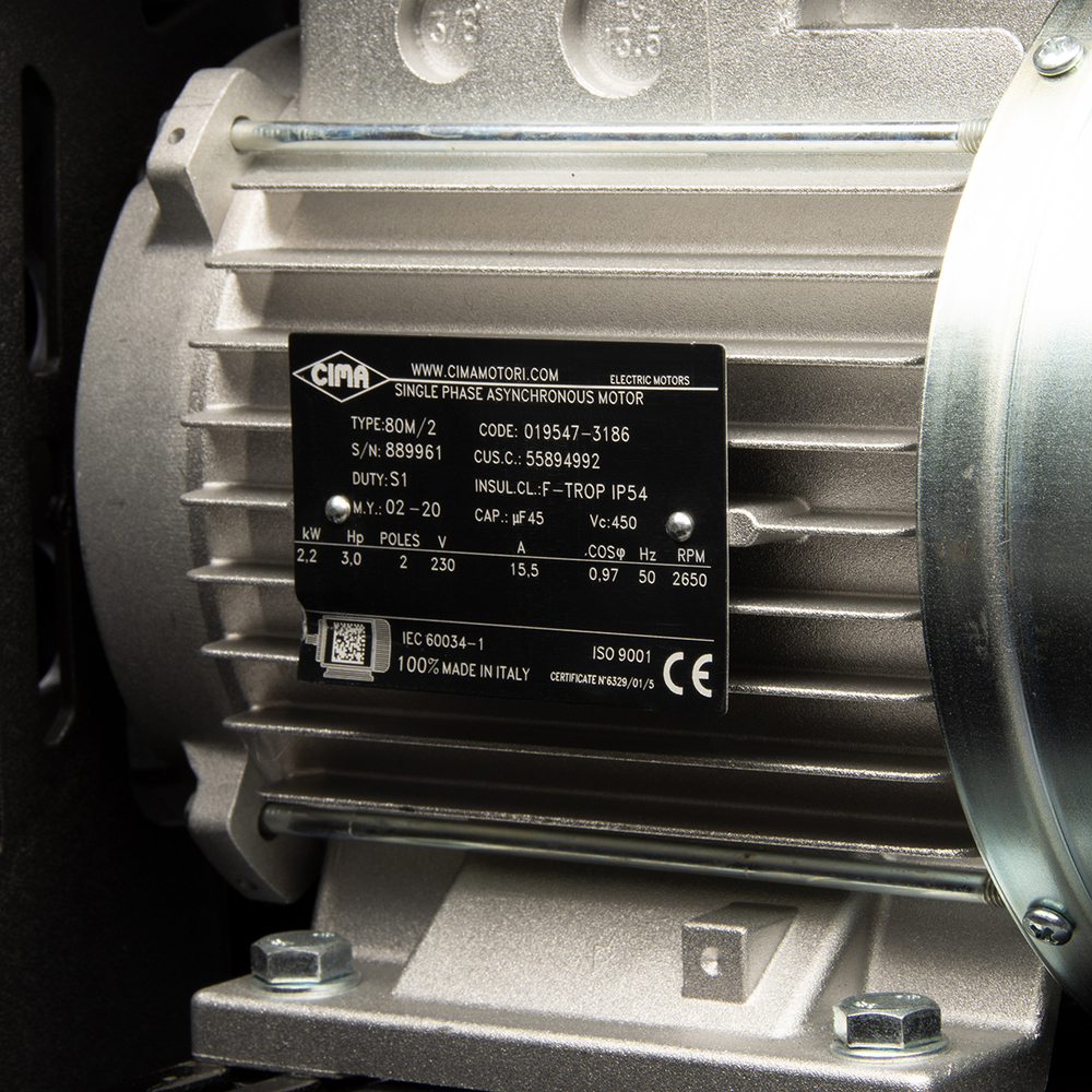 WDK-91032 Компрессор поршневой с ременным приводом 320 л/мин, 2.2 КВт, 220 В, ресивер 100 л