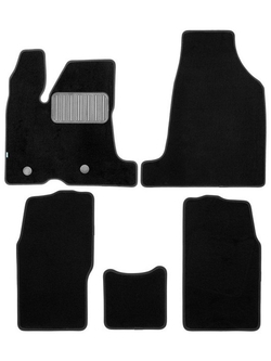 Коврики ворсовые для CHERY EQ1 2024-н.в. Хэтчбек 3 дв. 5 шт. коврики текстильные в салон KLEVER05.AN0710.110KH
